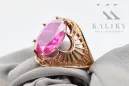 Originální produkt Vintage 14k s růžovým zlatem Ametyst Ring vintage unikátní VRC003R